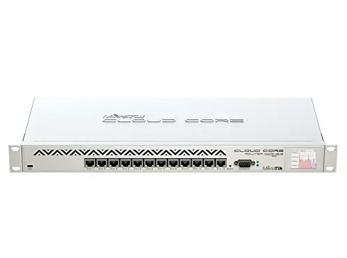 Mikrotik CCR1016-12G Ethernet LAN router - routers (AC, 1U, 10/100/1000Base-T(X), TLR4-01680CG-12CE-A3a, AC, Ethernet (RJ-45))