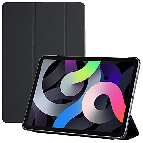 Smart Magnetic Case for iPad Air 5th Generation (2022), iPad Air 4th Generation (2020), iPad 11 Pro (2020) iPad 11 Pro 2018 With Auto Sleep/Wake, Translucent Back Tablet Cover (Black)