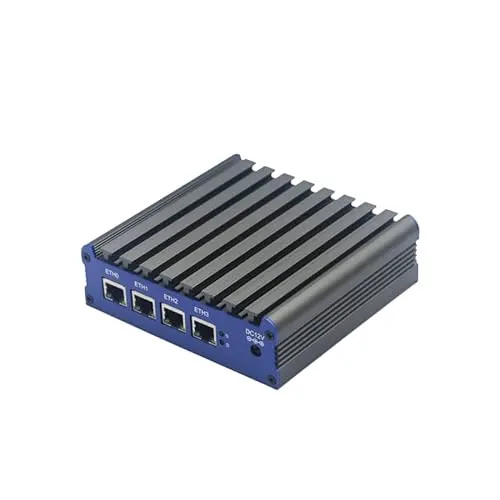 New J4125 Quad Core Firewall Micro Appliance, Mini PC, Nano PC, Router PC with 16G RAM 512G SSD, 4 RJ45 2.5GBE Port AES-NI Compatible with Pfsense OPNsense