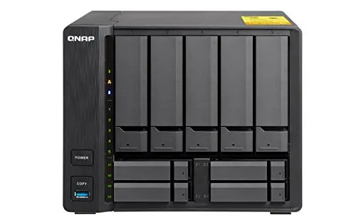 QNAP TS-932X-2G, 5x 3.5” + 4x 2.5” drive bay, 2GB RAM, Hybrid NAS (Network-attached Storage) Enclosure, 3.5” + 2.5” drive bays with dual 10GbE ports